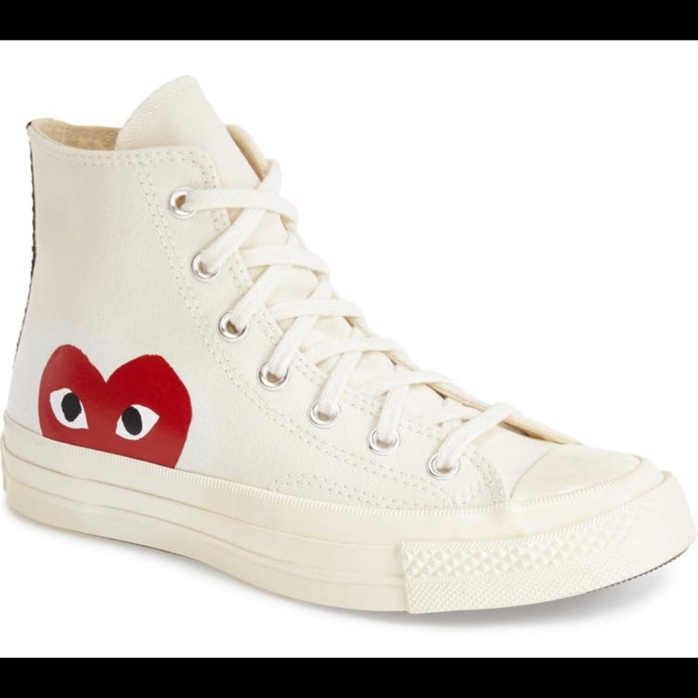 comme des garcons converse high tops size 10/12